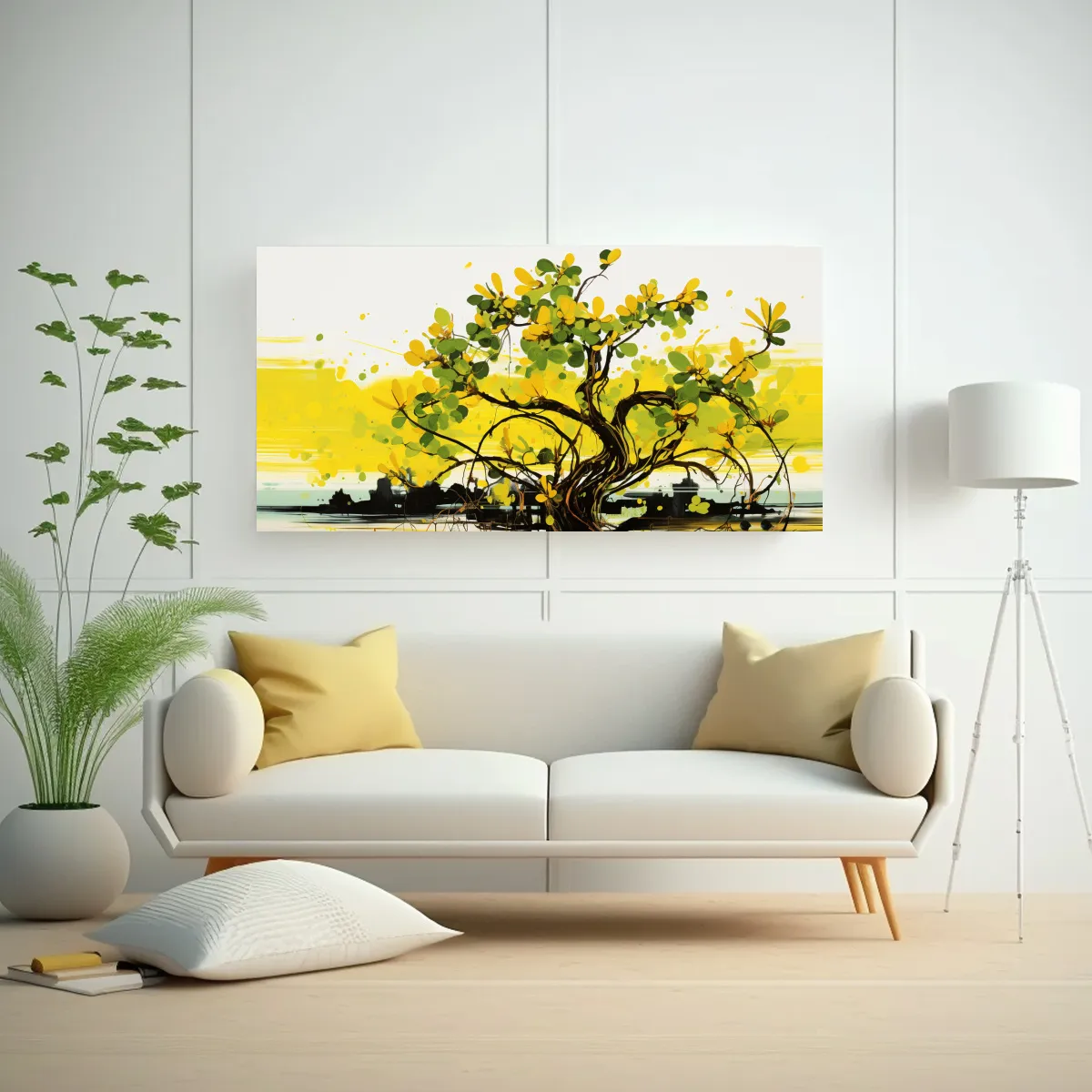 GENERICO - Cuadro Impreso Mural De Un Árbol Manglar En 60x30 Cm