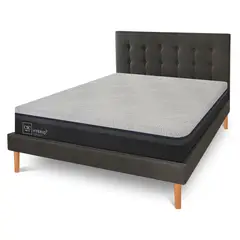 CIC - Cama Europea Hybrid Plus King Base Normal 180X200 Cm + Respaldo