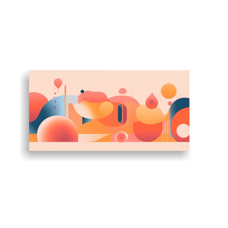 GENERICO - Cuadro De Arte De Pared En Estilo Google Cuadroes 100x50 Cm