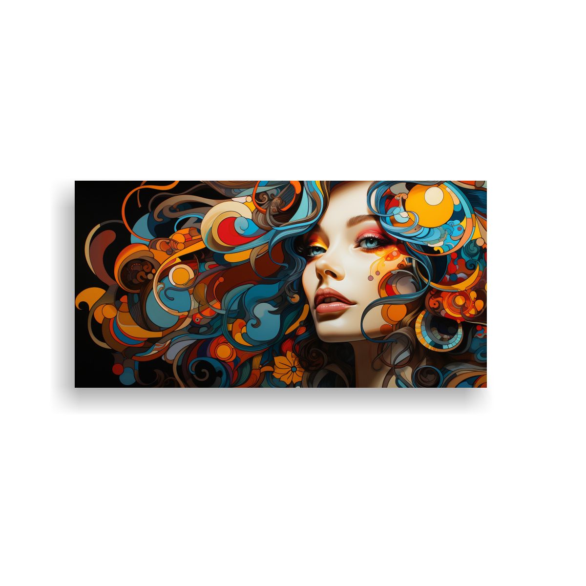 GENERICO - Pinturas Decorativas Abstractas Geométricas De 100x50 Cm