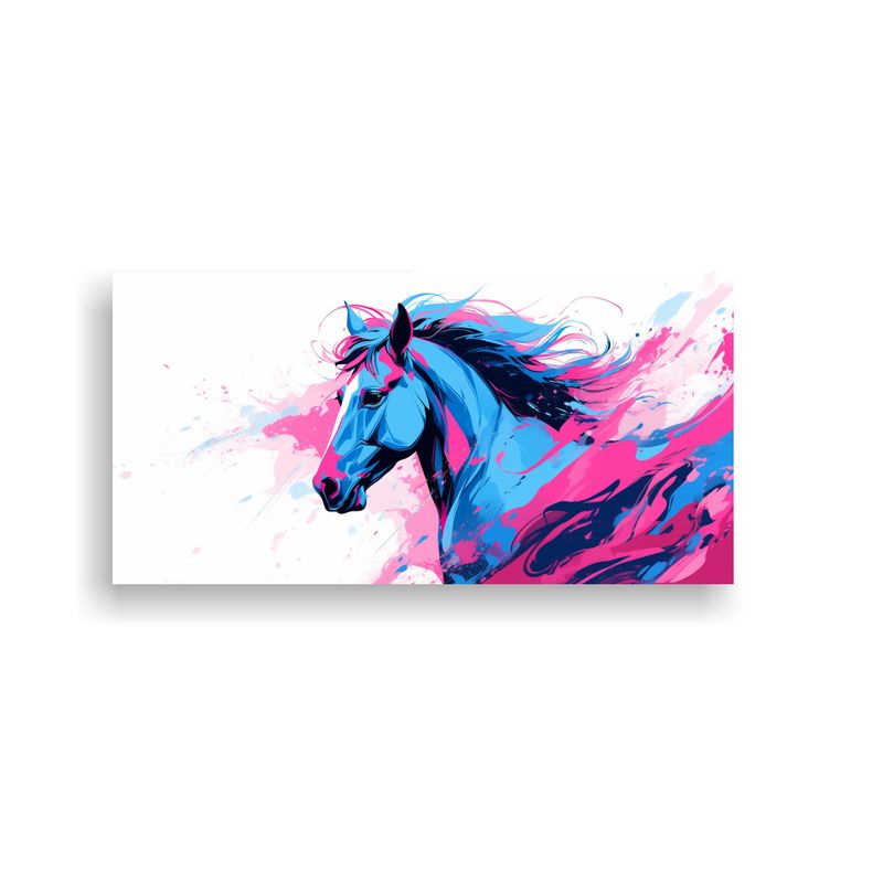 GENERICO - Cuadro Decorativo único De Un Caballo Shire En 80x40 Cm