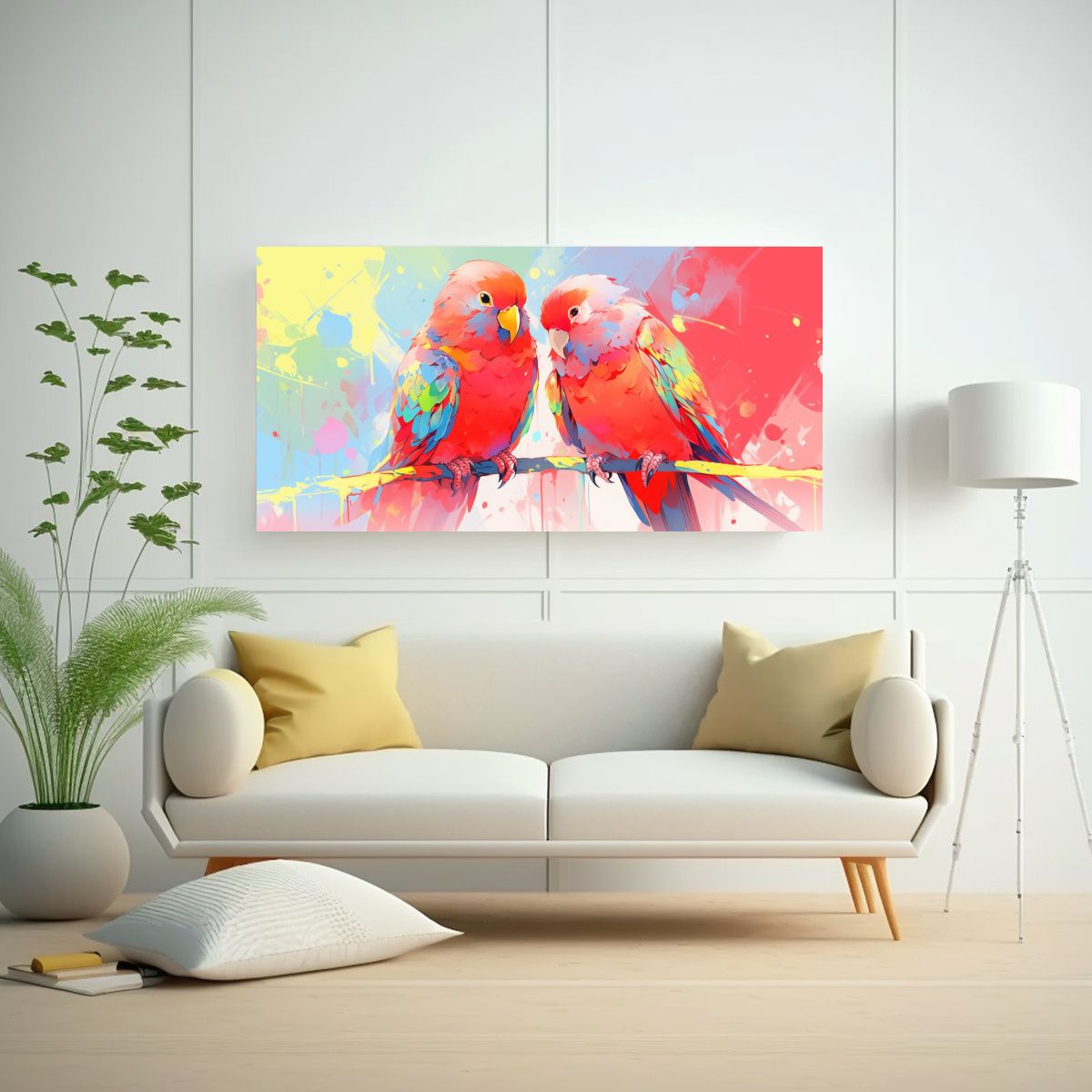 GENERICO - Pinturas Decorativas De Arte Pop Neo Paraíso De 80x40 Cm