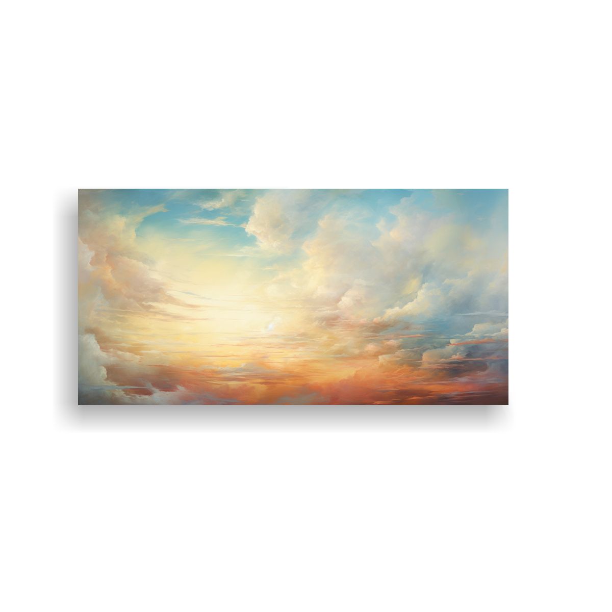 GENERICO - Pinturas Abstractas Con Cielos Blancos Al 60x30 Cm