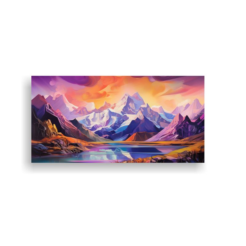 GENERICO - Pinturas Decorativas De Famosas Cumbres Y 80x40 Cm