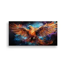GENERICO - Cuadro Inspirador Color Fénix En Iridiscente Y 100x50 Cm