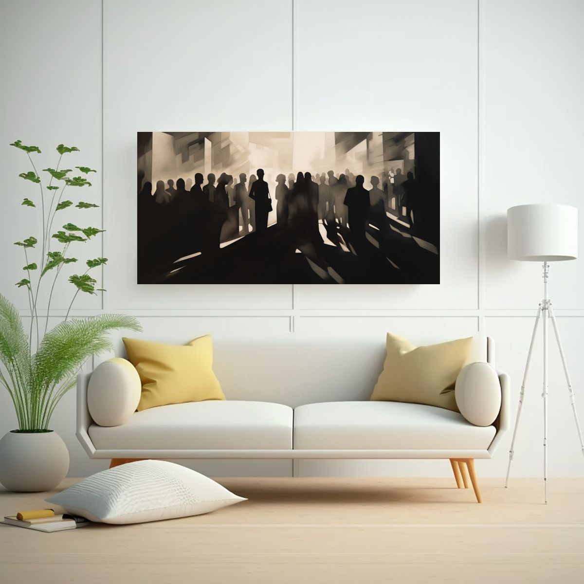 GENERICO - Pinturas Decorativas Abstractas Elusive Sombras 100x50 Cm