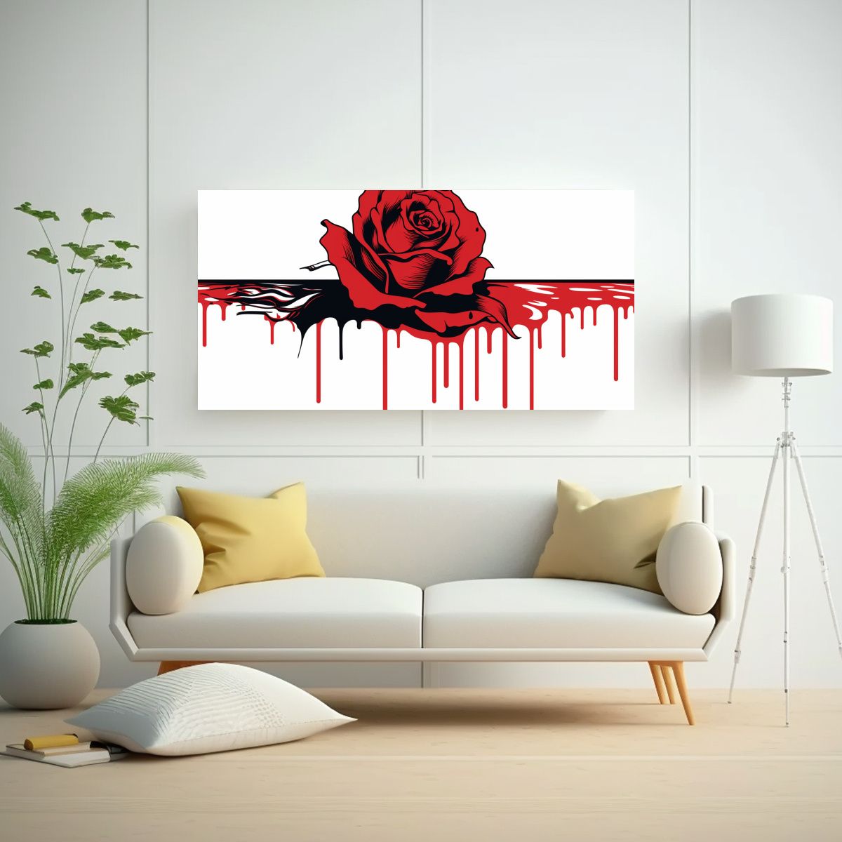 GENERICO - Pintura Lienzo Bastidor Inspiración Fantástica 60x30 Cm