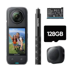 INSTA 360 - Insta360 X4 Paquete de principiante Con Tarjeta MicroSD de 128GB