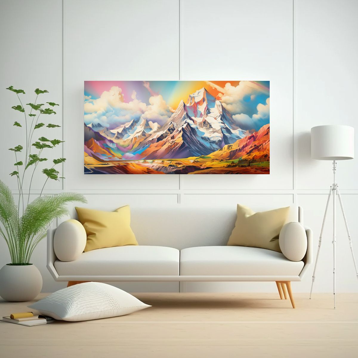 GENERICO - Pinturas Decorativas De Montañas Famosas Con 60x30 Cm