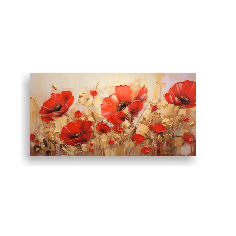 GENERICO - Cuadro Vanguardia Fantástico De Flores En 80x40 Cm