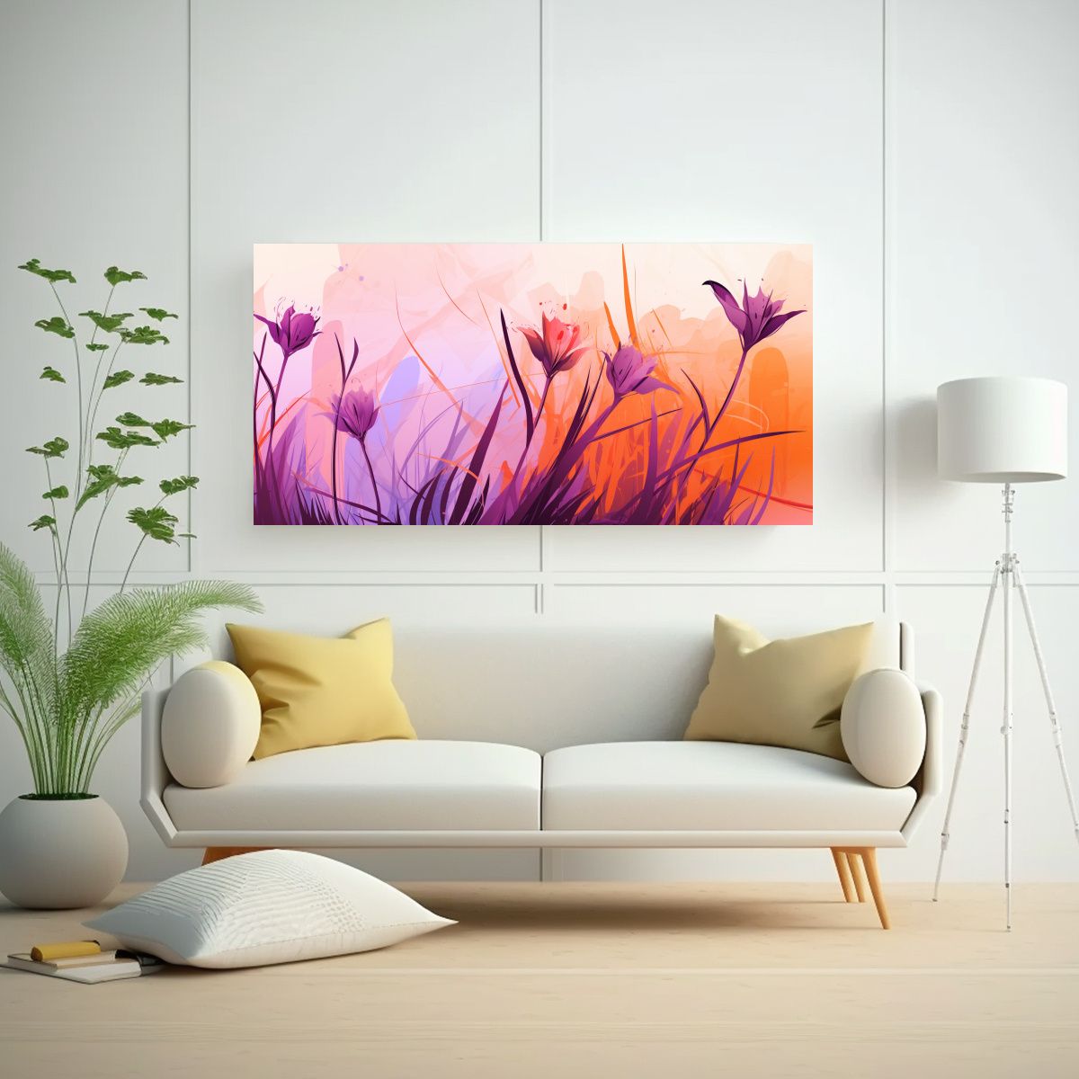 GENERICO - Pinturas Decorativas De Temática Natural Con 80x40 Cm