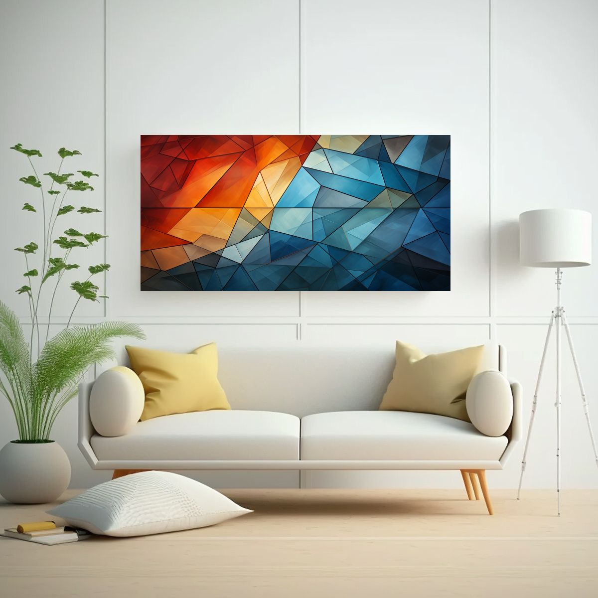 GENERICO - Lienzo Vanguardia Mágico Arte Geométrico 100x50 Cm