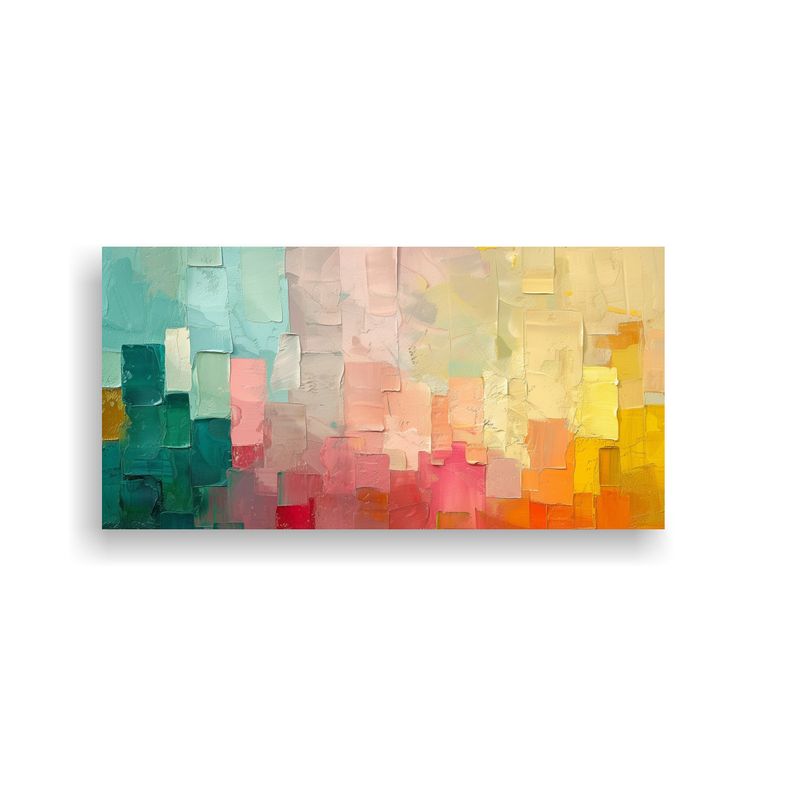 GENERICO - Cuadro Lienzo Inspiración Abstracta Montreal En 80x40 Cm