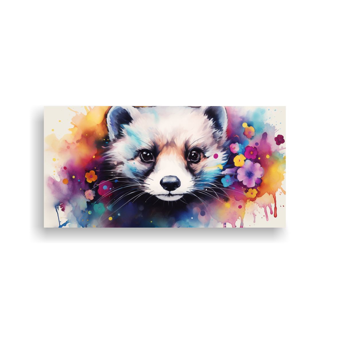 GENERICO - Pintura De Acuarela Abstracta Equilibrio Visual 80x40 Cm