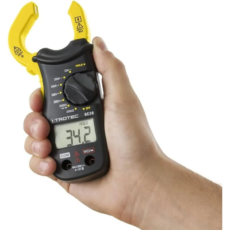 GENERICO - Pinza Amperimétrica Digital Em306b 400a Pantalla Digital Lcd