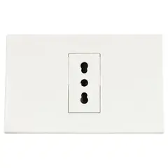 GENERICO - Enchufe Tomacorriente Simple Blanco 16a Certificado Sec