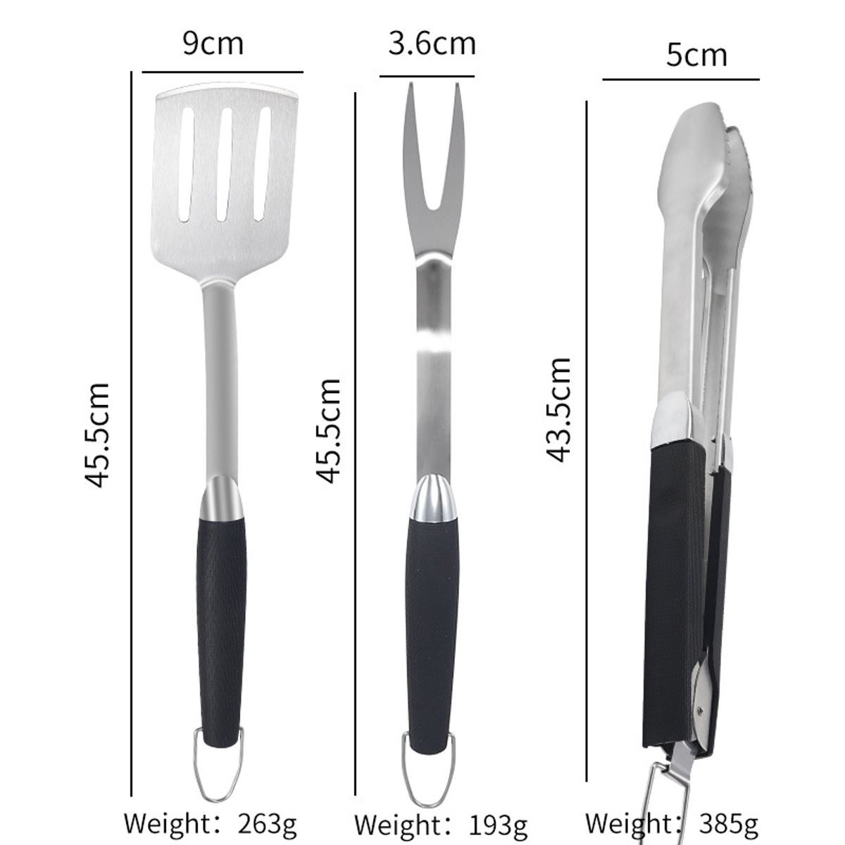 PUREPOWER - Juego De 3 Utensilios Para Asar Precision