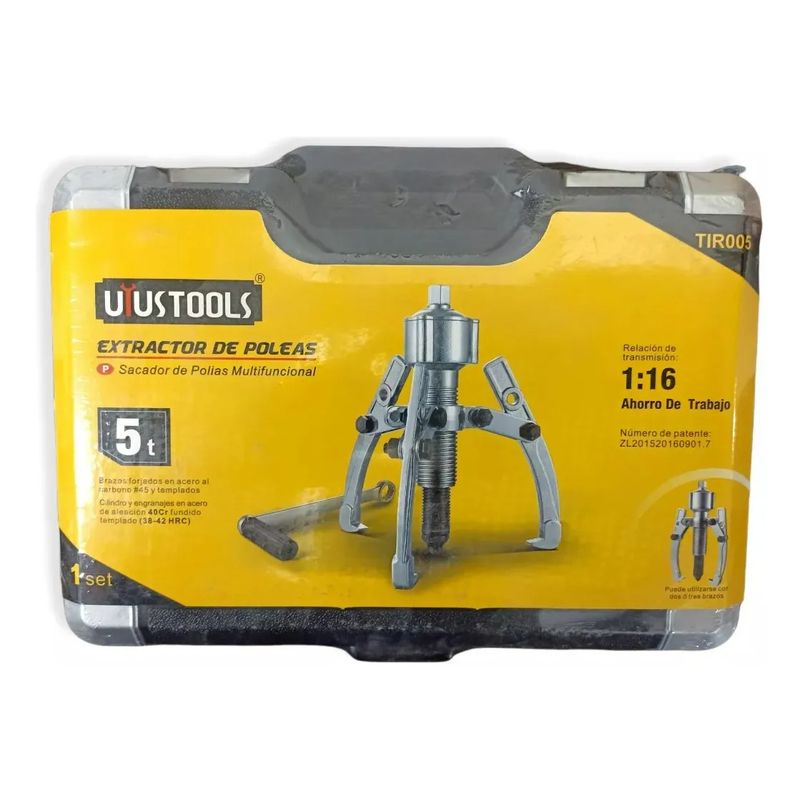 GENERICO - Kit Extractor Rotulas Y Terminales 5 Toneladas 3 Patas Polea