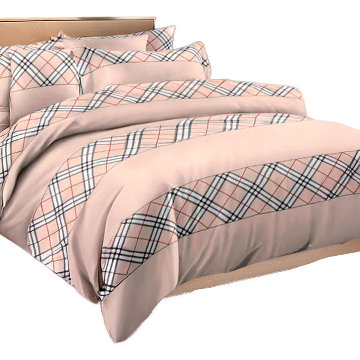 ALTERNATIVE - Kit de  Sábanas 800 Hilos 15 Plz Diseño Beige Clásica 825