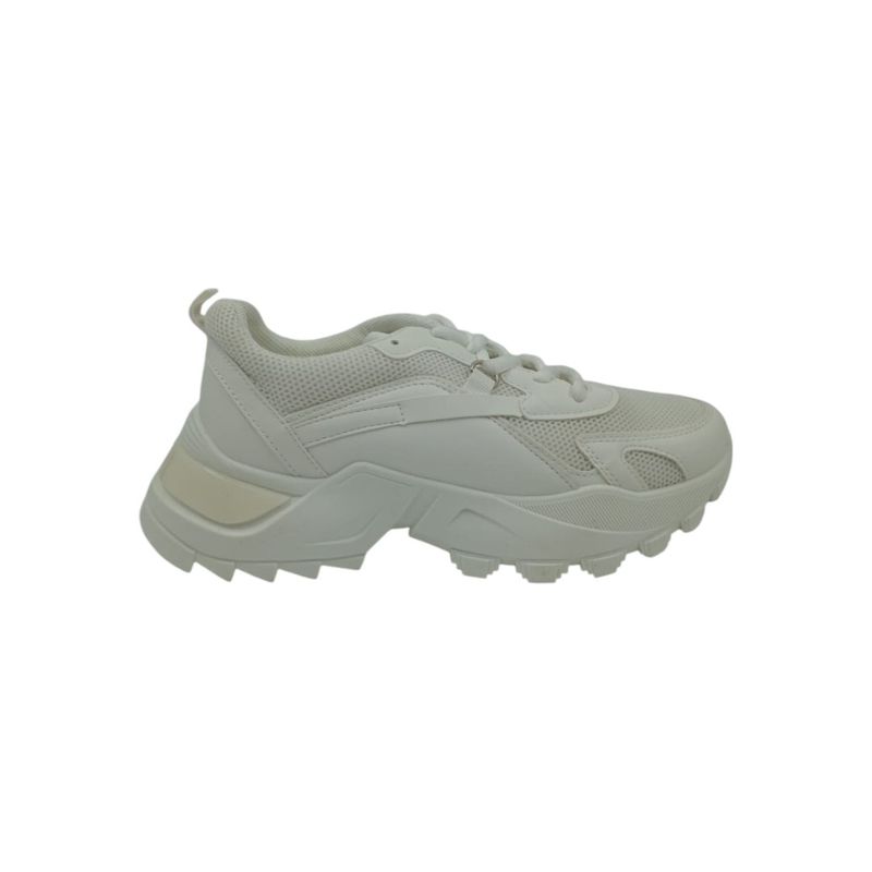 HERIEL - Zapatilla Blanca Plataforma Mujer