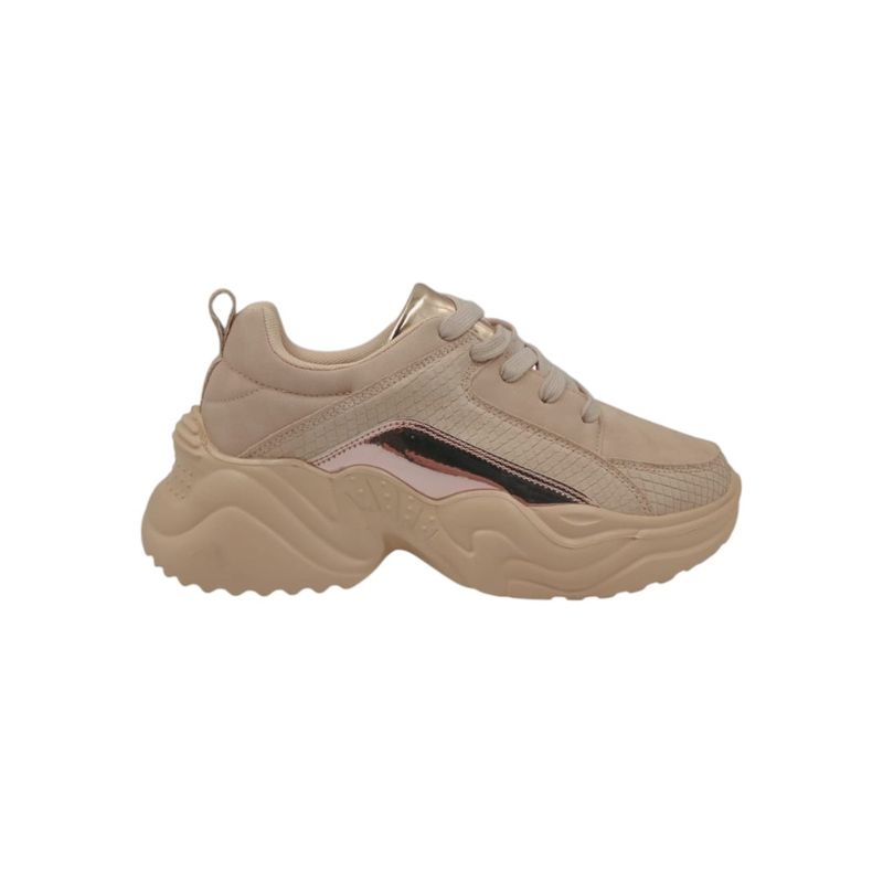 HERIEL - Zapatilla Rosa Plataforma Mujer