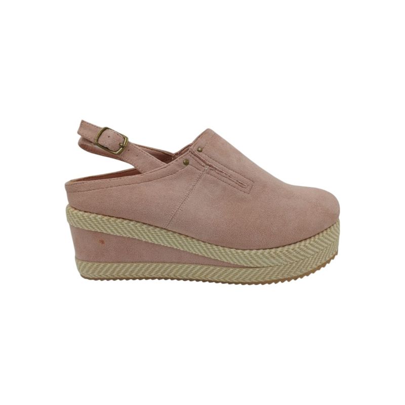 HERIEL - Zapato Panchita Rosa Gamuza