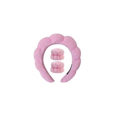 Imagen 2 del producto Set Spa Cintillo + Muñequeras Diadema De Maquillaje Skincare Surtido