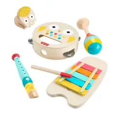 FISHER PRICE - Set Musical Fisher-Price , juego creativo, 6 piezas de madera