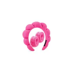 GENERICO - Set Spa Cintillo + Muñequeras Diadema De Maquillaje Skincare Surtido