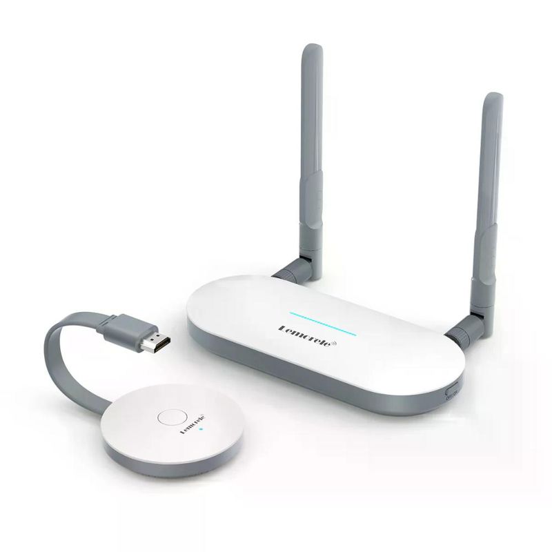 GENERICO - Lemorele G52R1 Transmisor Video HD  Inalámbrico HDMI a HDMI o VGA