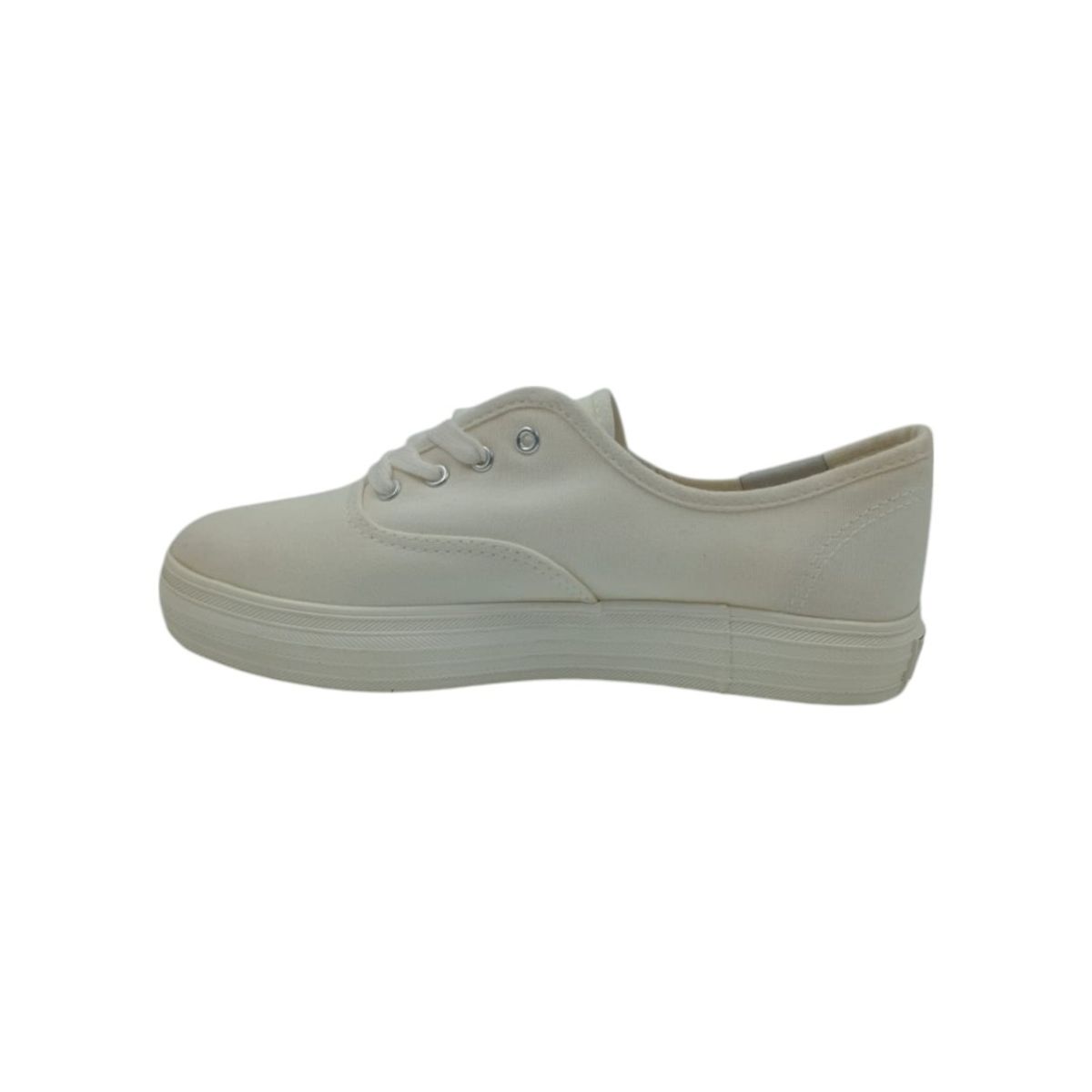 HERIEL - Zapatilla Blanca Plataforma Mujer