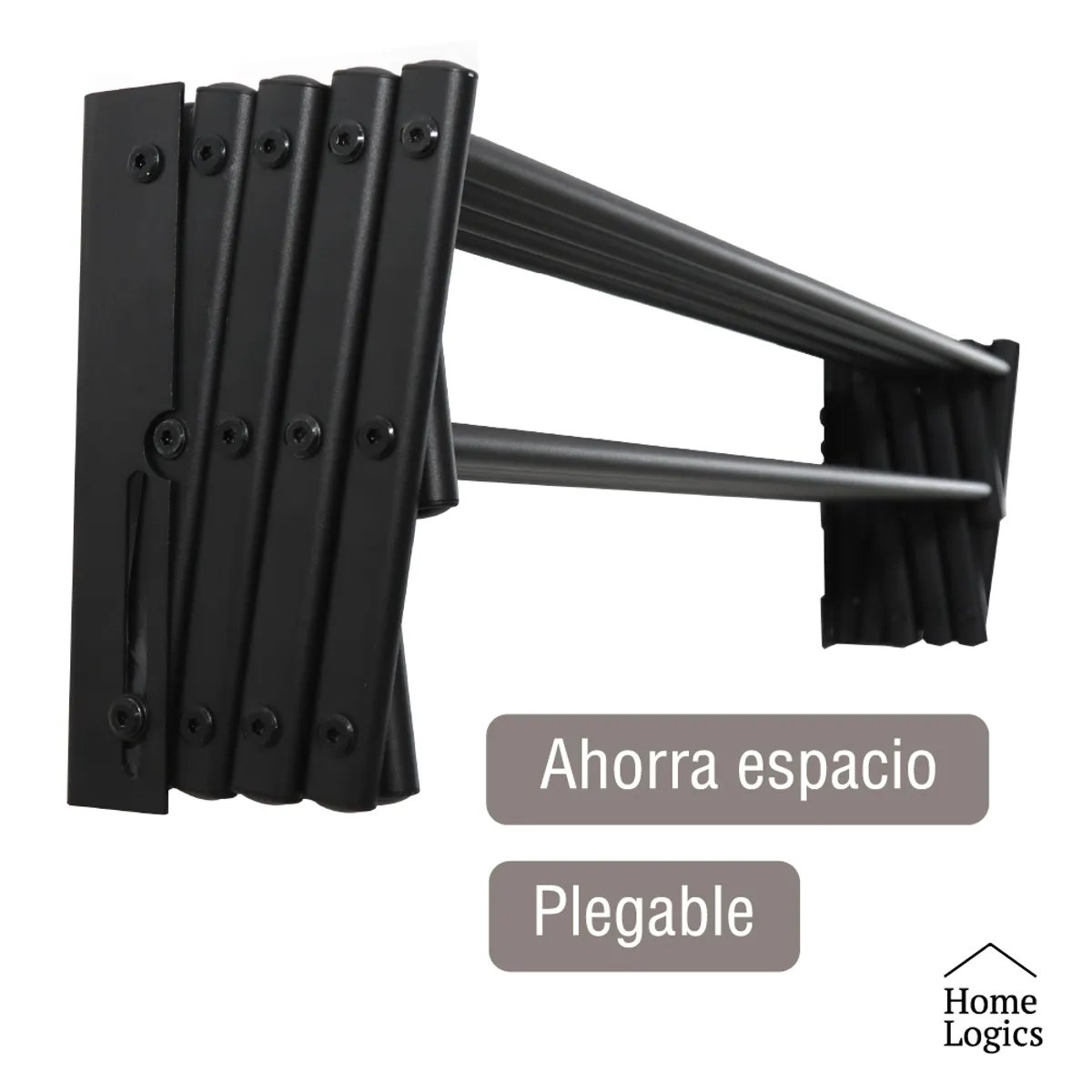 HOME LOGICS - Tendedero Colgador Secador De Ropa Retráctil Home Logics