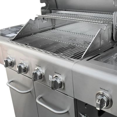 Imagen 2 del producto Parrilla a gas 4 Quemadores + Sellador lateral - Acero inoxidable ®