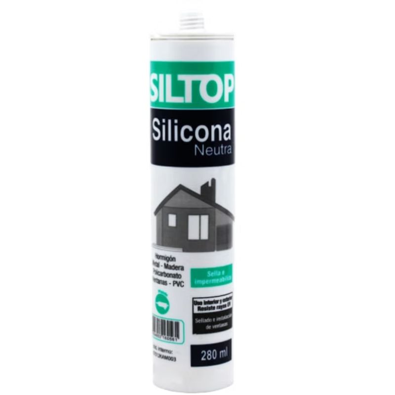 GENERICO - Silicona neutra aluminio 290 ml. siltop