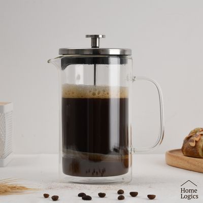 Imagen 2 del producto Prensa Francesa Cafetera Café Vidrio Doble Pared 1L