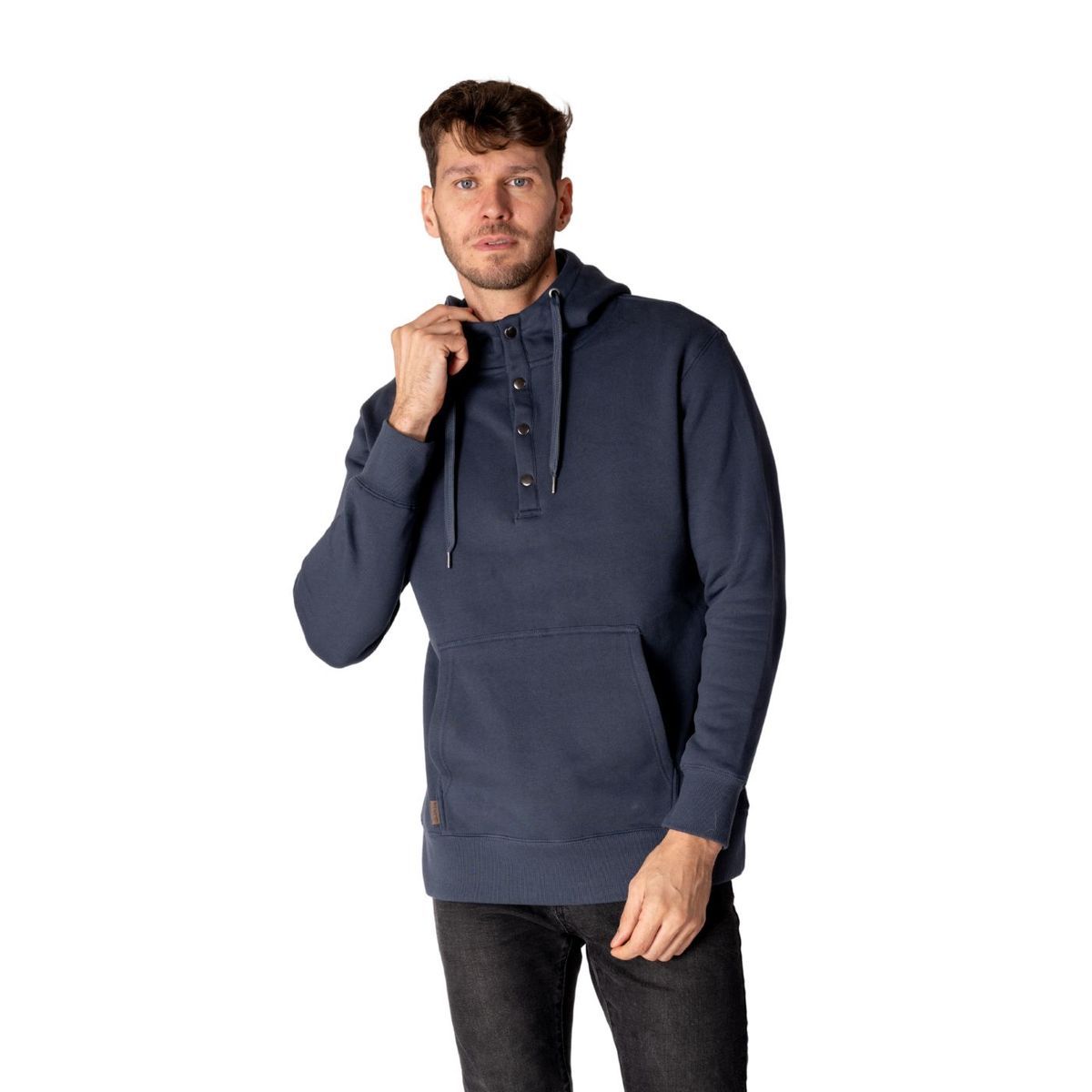 LENGA - Polerón Hombre Con Capucha Y Botones Algodón Orgánico Fitz Roy Lenga