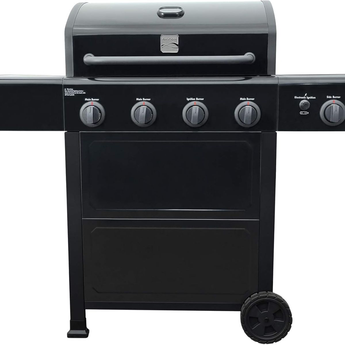 KENMORE - Parrilla a gas kenmore 4 Quemadores + Quemador lateral