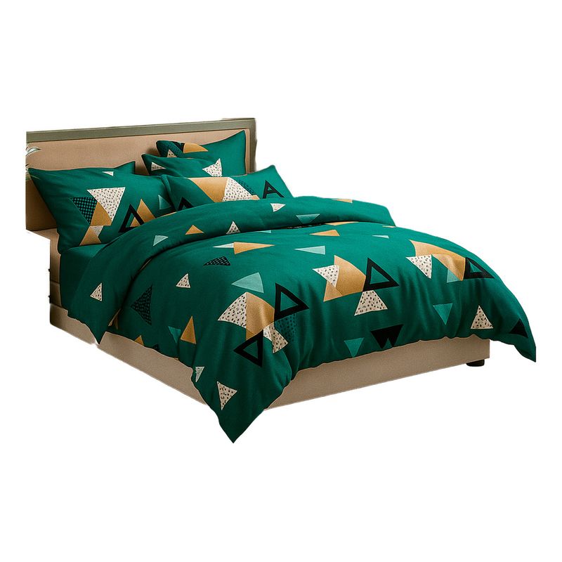 ALTERNATIVE - Ropa de Cama 20 Plz 800 Hilos Estilo Tonos Verde 828