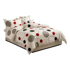 ALTERNATIVE - Ropa de Cama 20 Plz 800 Hilos ESTILO Círculos Color 823