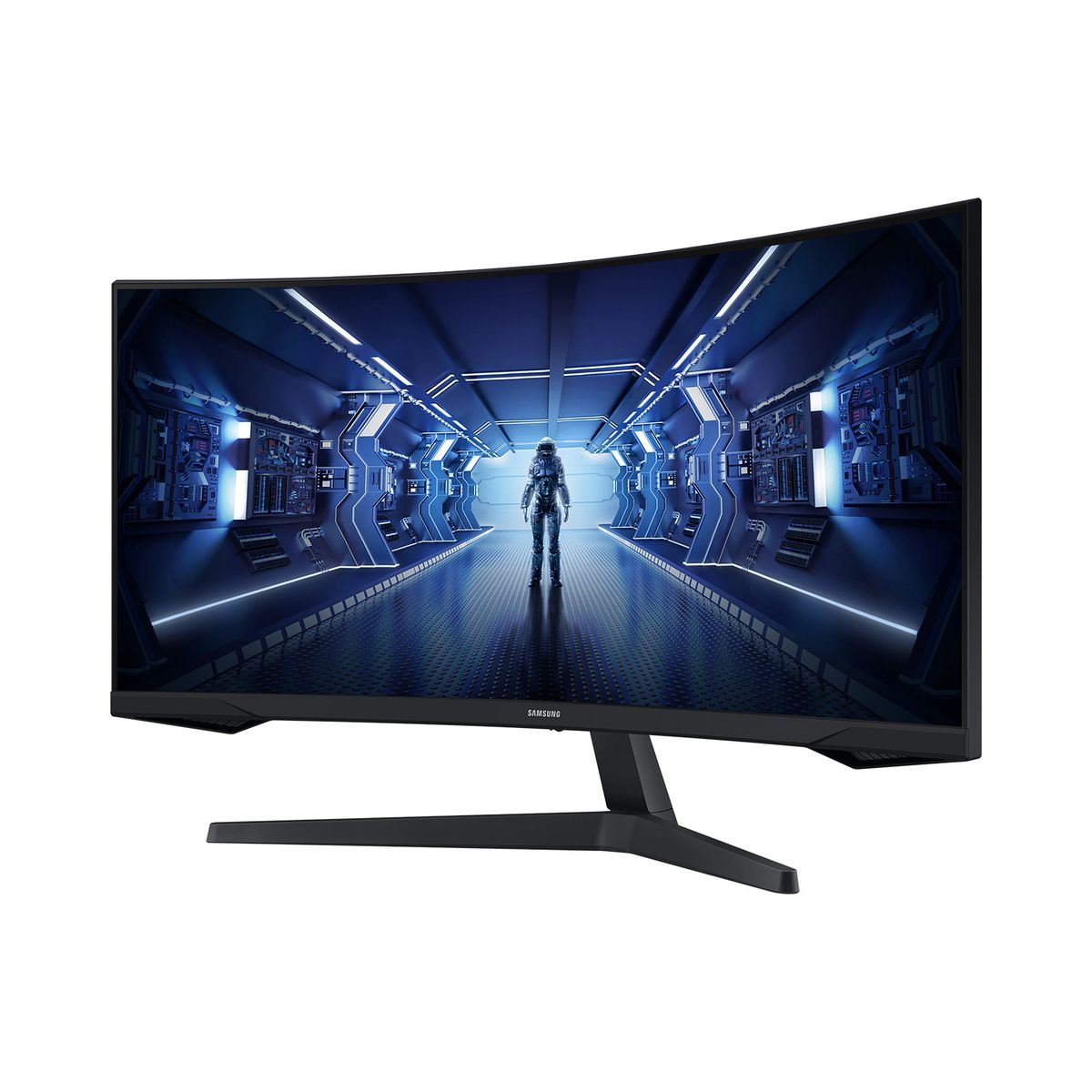 SAMSUNG - 34 Odyssey G5 G55T QHD 165Hz Monitor Gamer Curvo