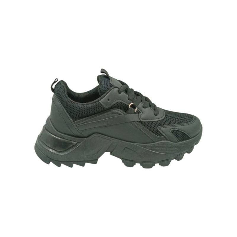 HERIEL - Zapatilla Negra Plataforma Mujer
