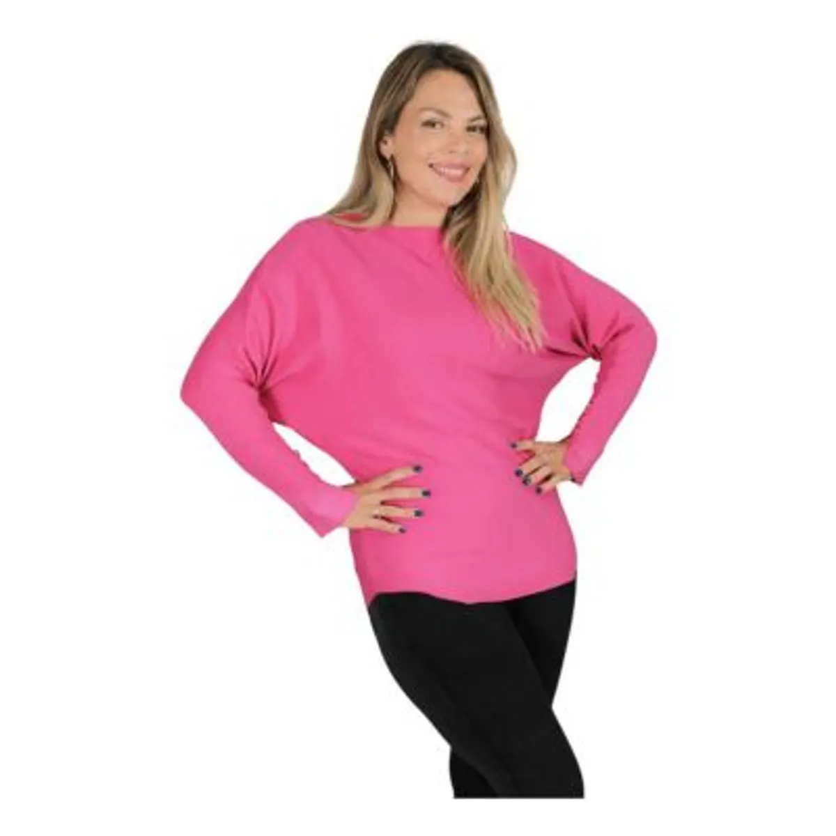 LOOK SHOP - POLERA MANGA LARGA TEJIDO SWEATER HILO. COLORES 6020