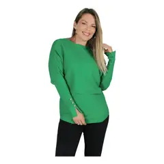 MPROPIA - POLERA MANGA LARGA TEJIDO SWEATER HILO. COLORES 6020