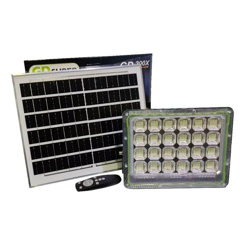 GENERICO - Foco Solar Led 100w Recargable Emergencia + Control Remoto