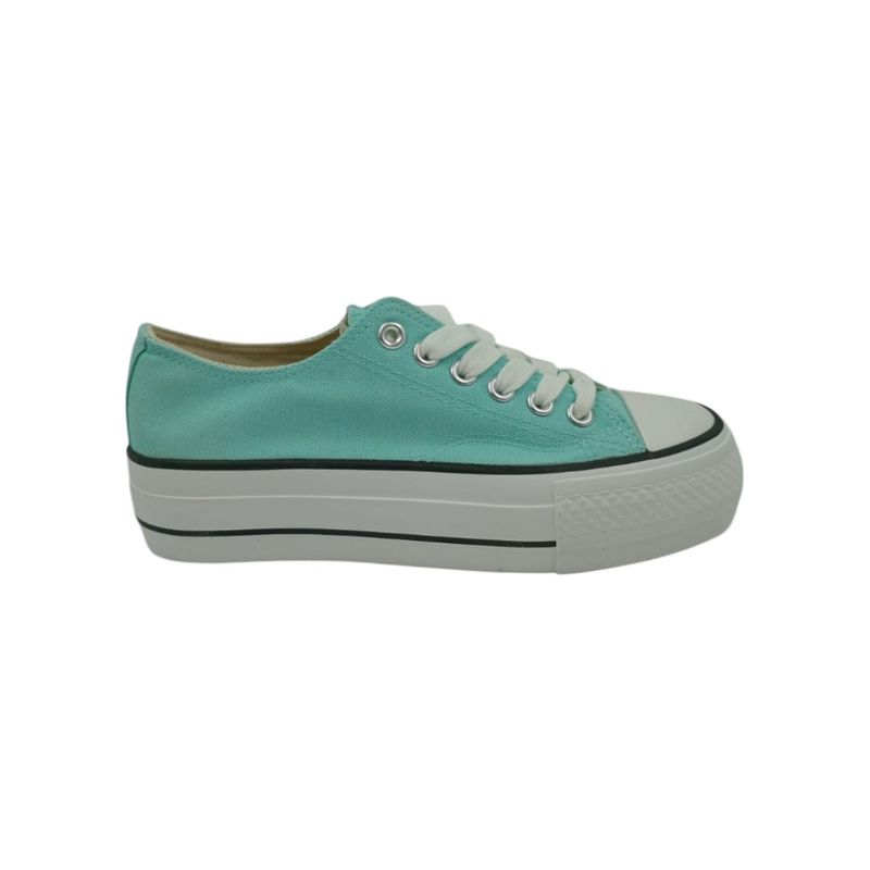 HERIEL - Zapatilla Verde Plataforma Mujer