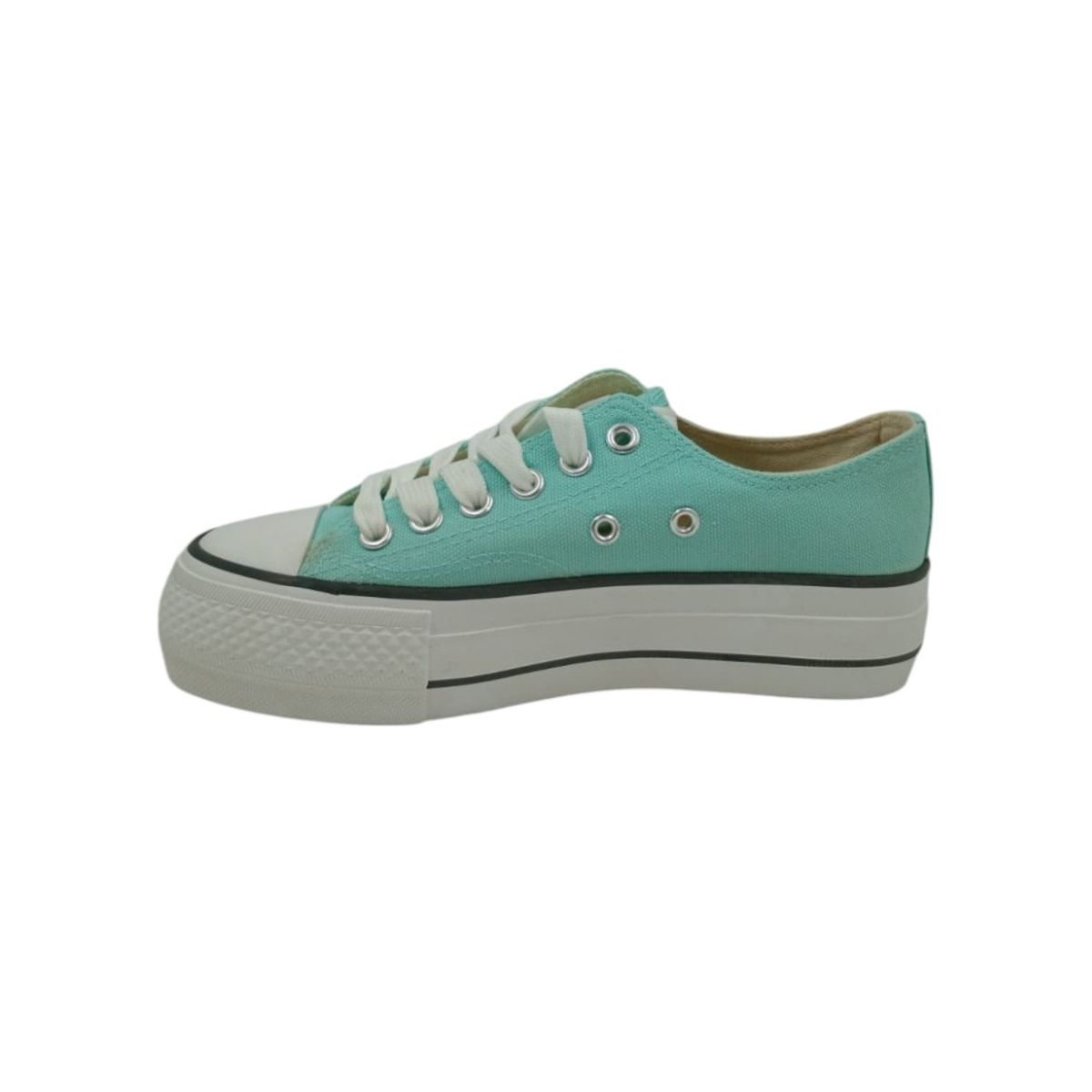 HERIEL - Zapatilla Verde Plataforma Mujer