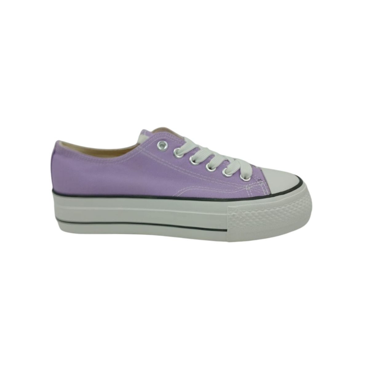 HERIEL - Zapatilla Purpura Plataforma Mujer