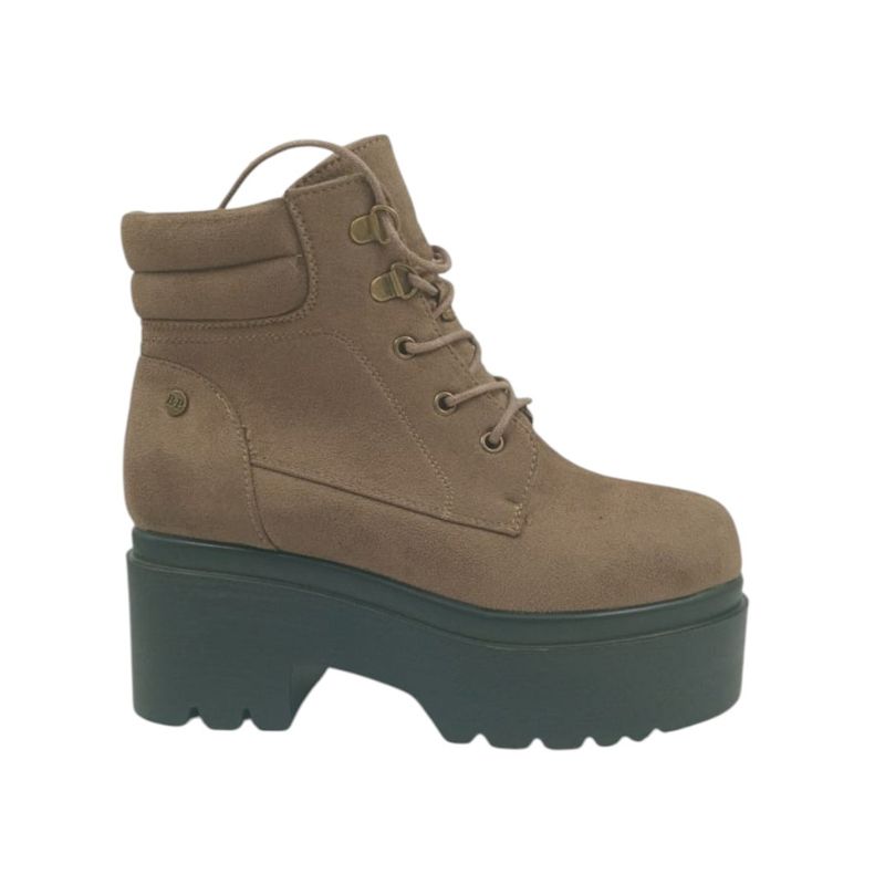 HERIEL - Botín Camel Plataforma Mujer