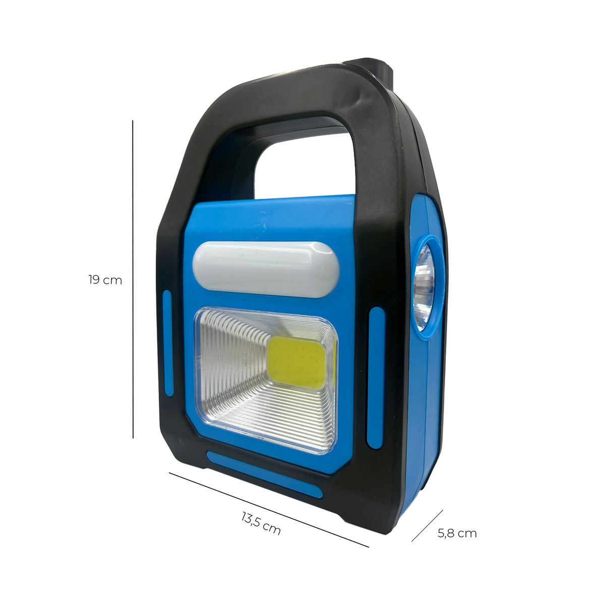 HB LEDS - Linterna LED Solar 3 en 1 USB/C Recargable Luz Fría