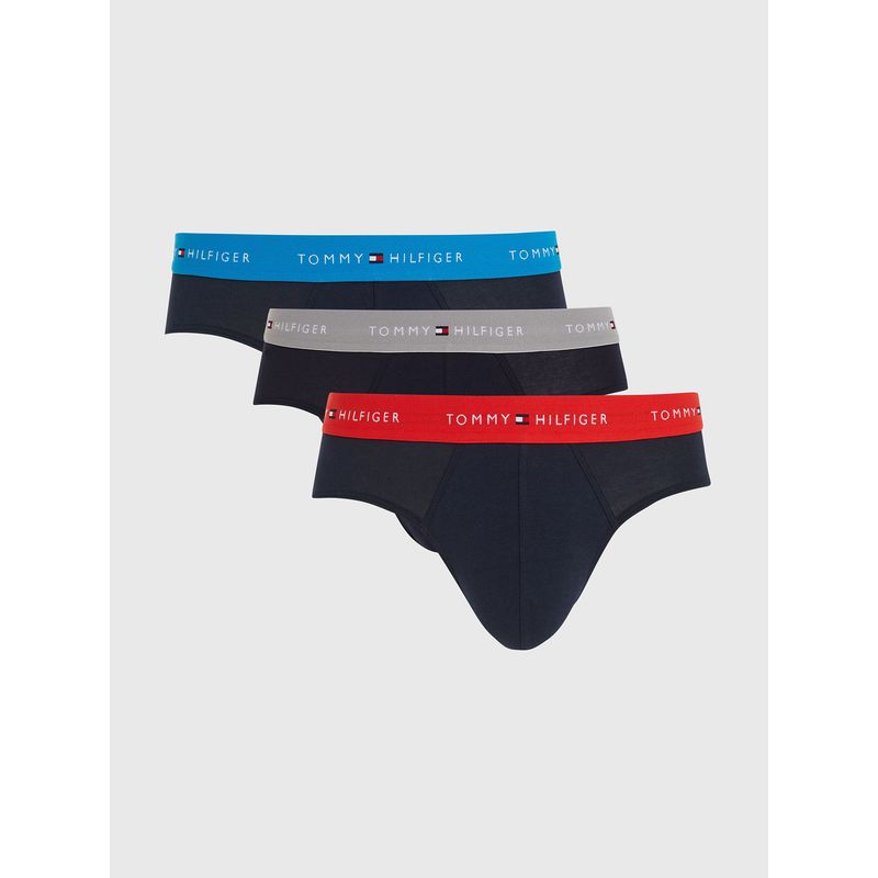 TOMMY HILFIGER - Pack De 3 Calzoncillos Slip Classic Negro Tommy Hilfiger